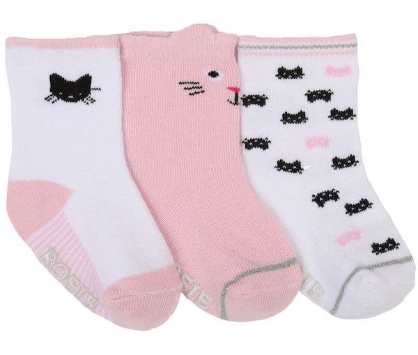 How cute are these new kitten socks from Rosie Pope Baby? 