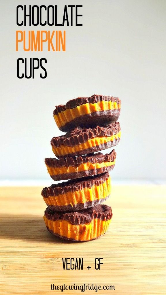 Homemade Halloween treats that are gluten-free, allergy-friendly and even vegan. Plus, they taste great to everyone! Chocolate Pumpkin Cups | Glowing Fridge