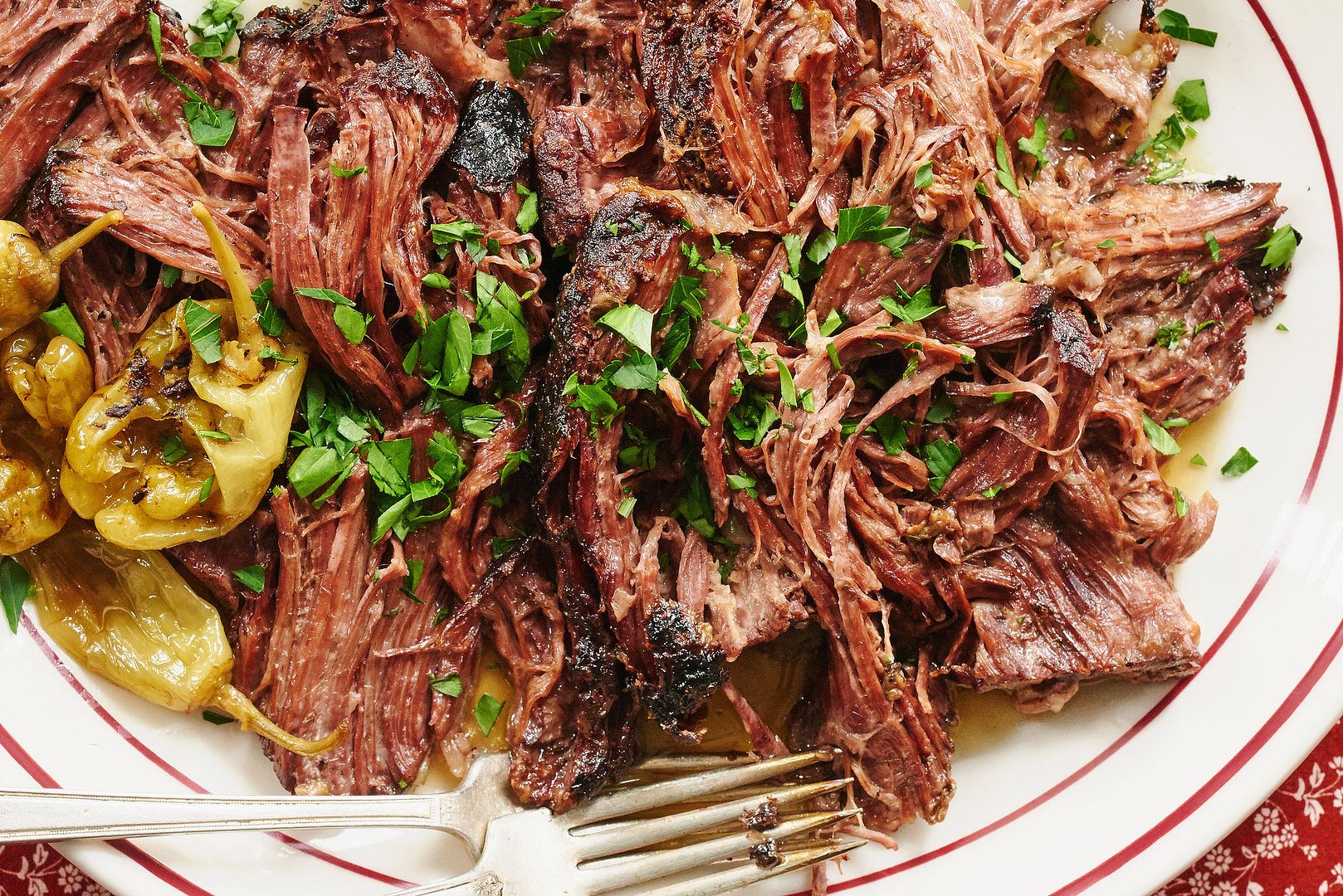 Cool Mom Eats weekly meal plan: One of our all time favorite slow cooker meals, Mississippi Roast by Sam Sifton at The New York Times