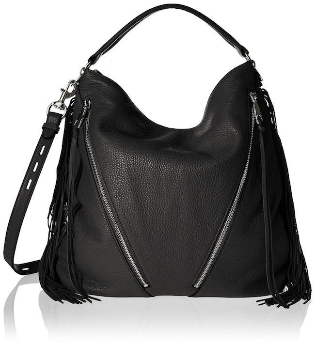 Fringed bag trend for fall: Rebecca Minkoff's Moto Hobo bag is edgy and cool.