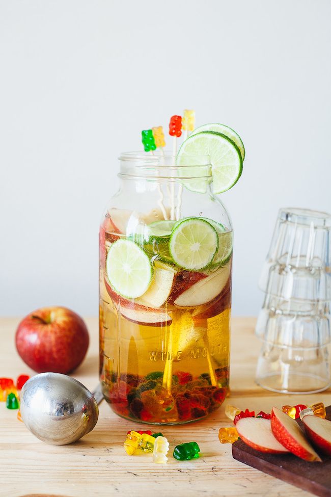 How to use up leftover Halloween candy: Serve Gummy Bear Sangria at My Name is Yeh at your next party.