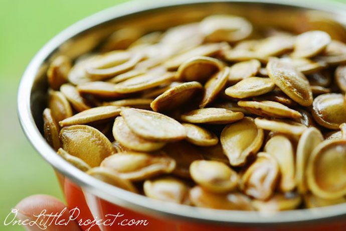 How to Bake Pumpkin Seeds | One Little Project