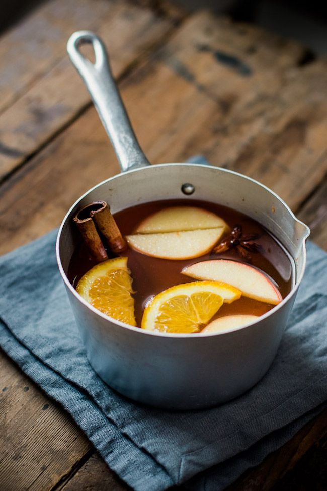 Tips for an awesome pumpkin-carving party: Serve hot apple cider, with or without alcohol, from Pretty Simple Sweet