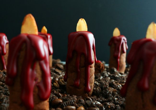 Spooky Halloween recipes: Bleeding Candle Cookies at Kitchen at Hoskins