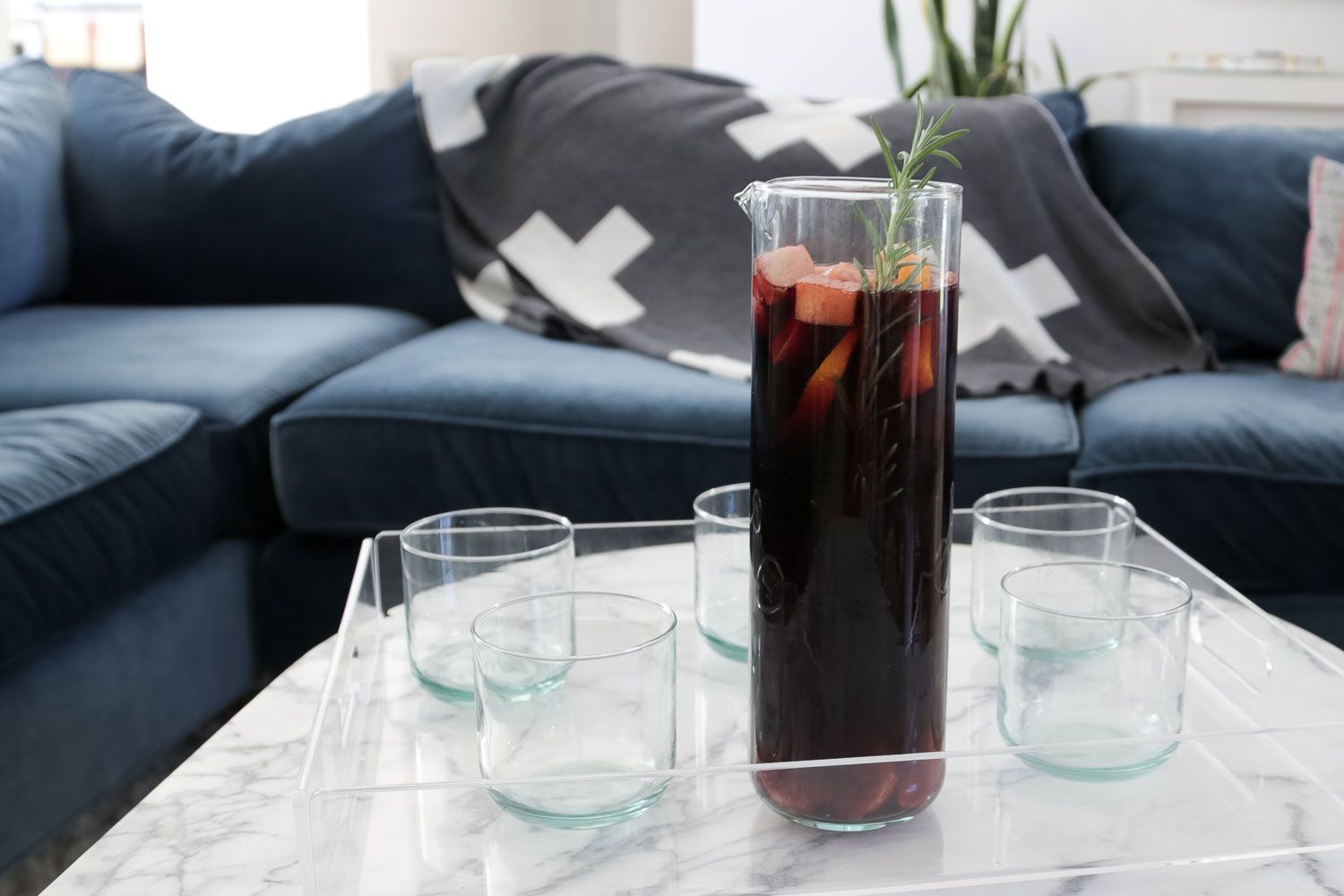 Newly drinking glasses, pitcher and blanket, all made from 100% recycled materials | Cool Mom Picks