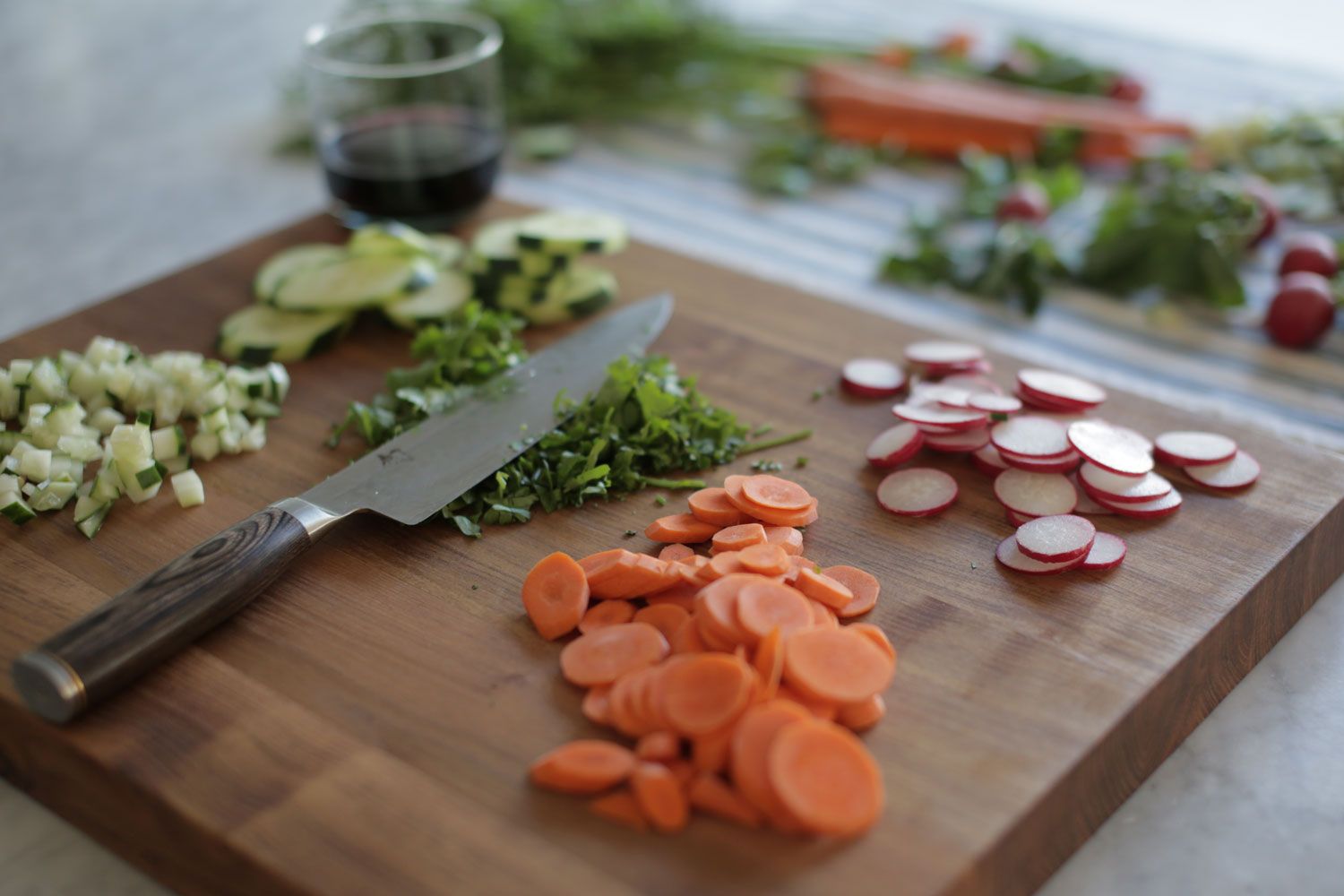 Newly hardwood cutting board made from recycled wood | Cool Mom Picks