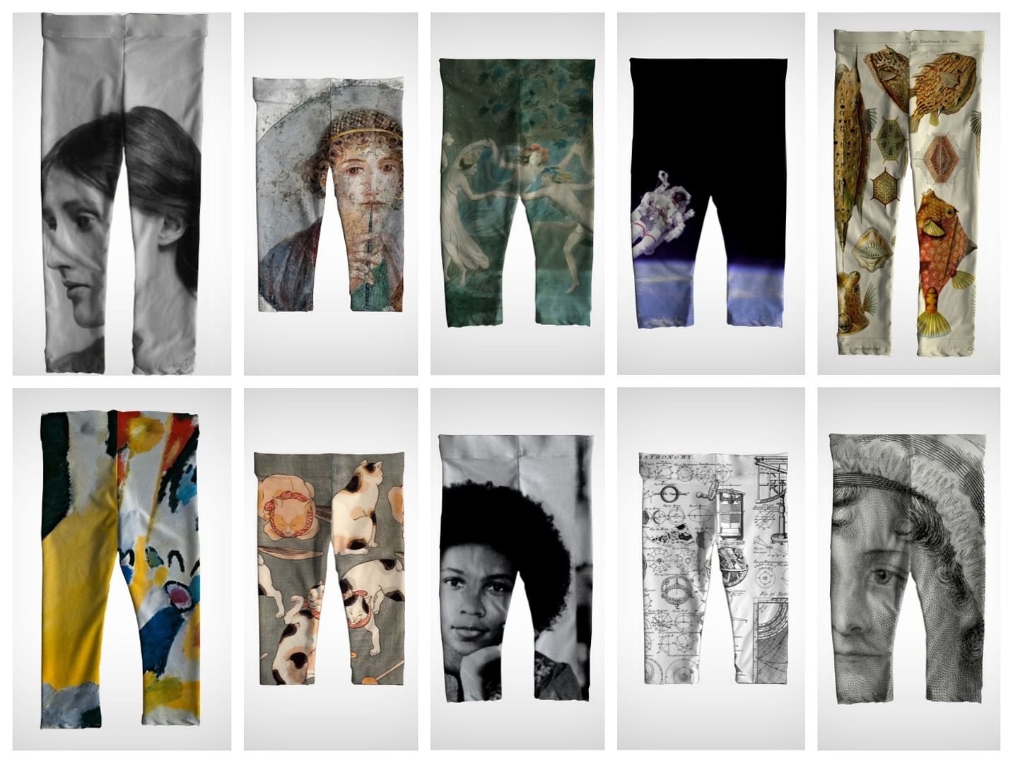 Famous women and art make great pants!