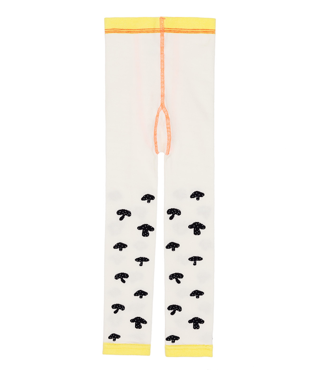 Doodle leggings for kids: Graphic mushroom leggings by Hansel from Basel are a fresh take on the woodland creatures trend.