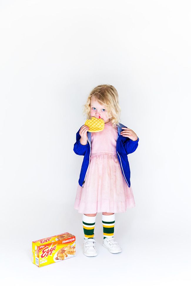 Strong girl Halloween costumes: Eleven from Stranger Things, at Say Yes