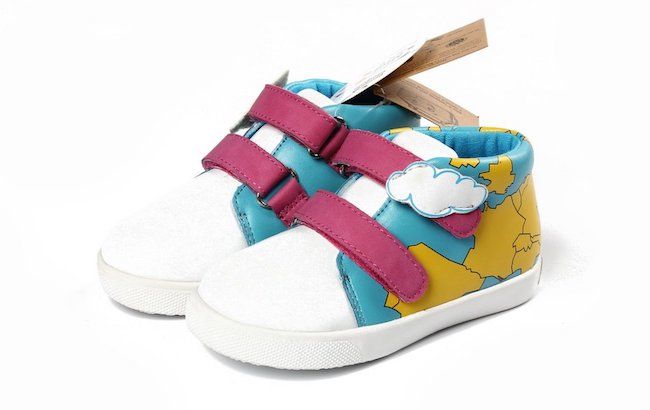 These adorable mismatched shoes from George & Georgette are a cute gift for the toddler in your life.