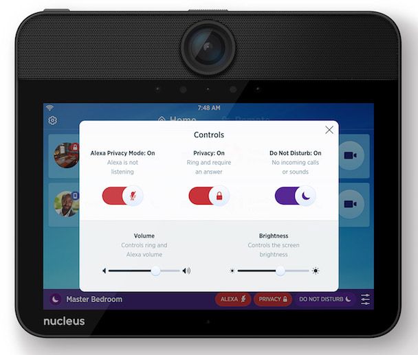 Smart privacy settings make the Nucleus home intercom system work well for families.