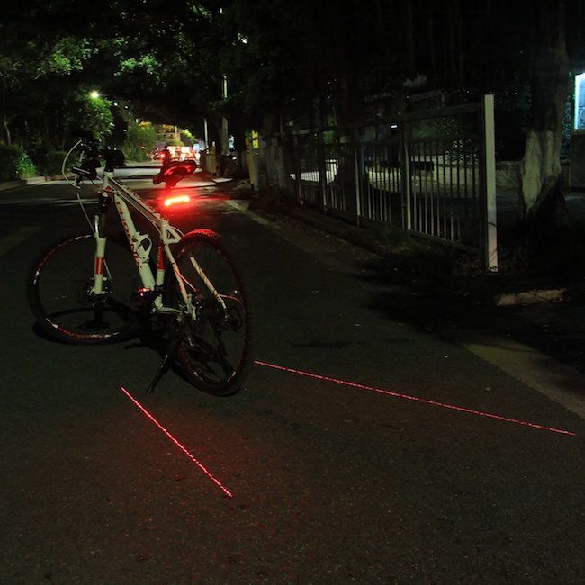 Cool bike safety gear: The Meilan smart bike tail light will create a bike lane where there isn't one.