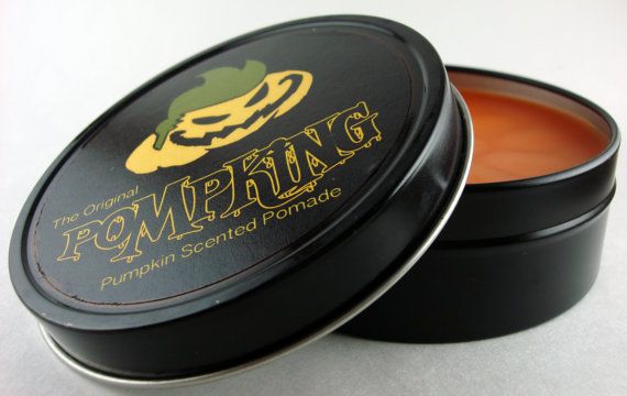 One of the weirdest Pumpkin Spice products: Pompking Pumpkin Spice hair pomade.