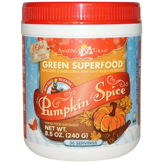 Pumpkin Spice fans will probably love this Green Superfood powder for pumpkin health