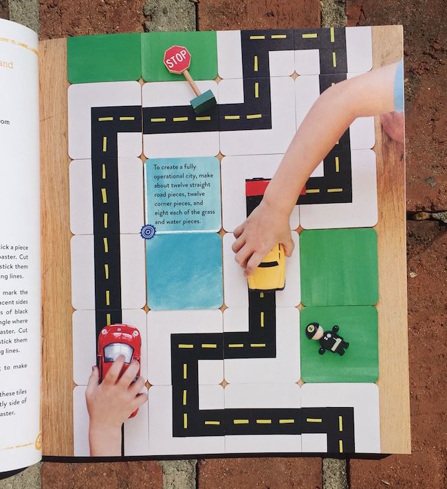 DIY your own modular road, with the tutorial in Project Kid: Crafts that Go by Amanda Kingloff