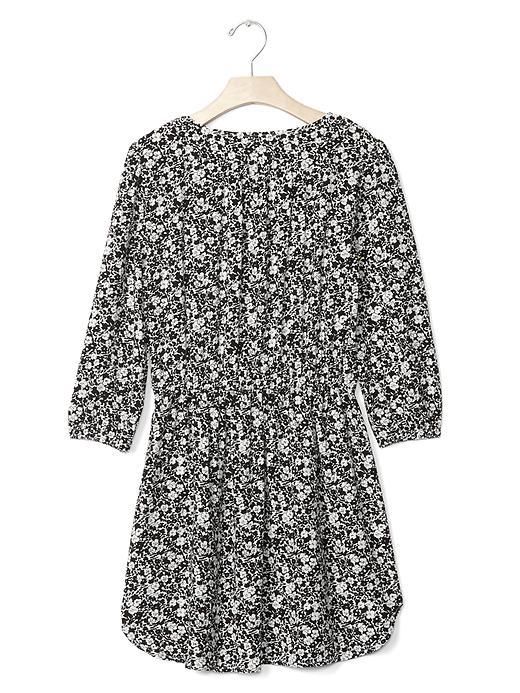Coolest black and white dresses for girls: this drapey print dress from Gap