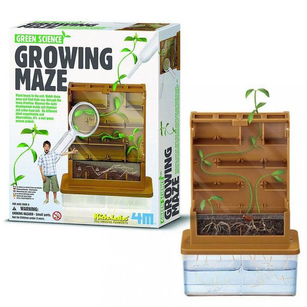 Preschool birthday party gifts under $15: Green Science's Grow-a-Maze kit