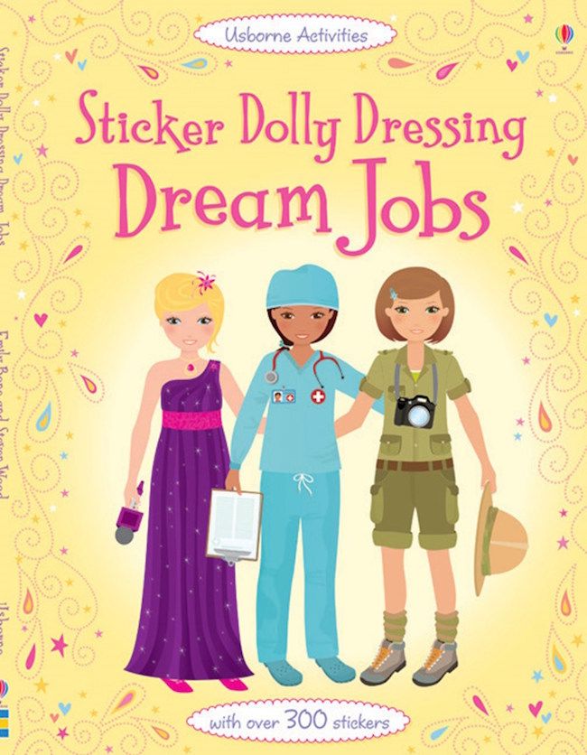 Preschool birthday party gifts under $15: Sticker Dolly Dressing books from Usborne. Our kids are obsessed.