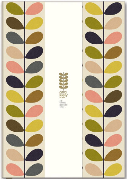 Gorgeous hardcover 2016 planner by Orla Kiely 