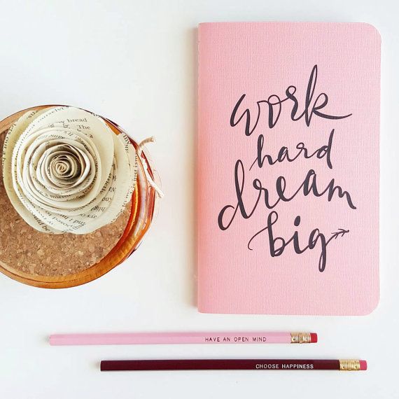 2016 planners: word hard, dream big planner by Icey Designs on Etsy 