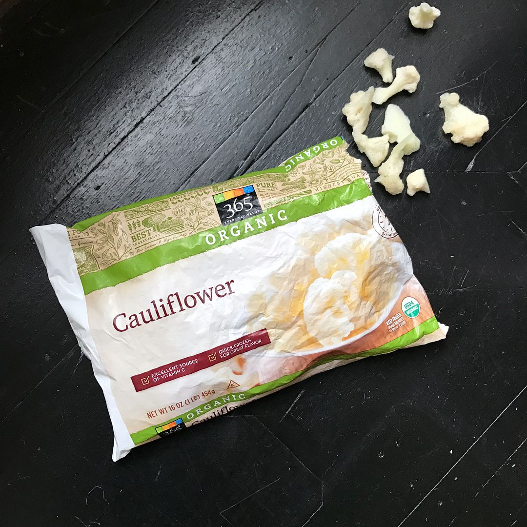 Adding frozen cauliflower to your smoothie makes it instantly healthier without adding ANY taste. Plus, it's way cheaper than most smoothie supplements at the health food store. Yay for healthy hacks! | Cool Mom Eats