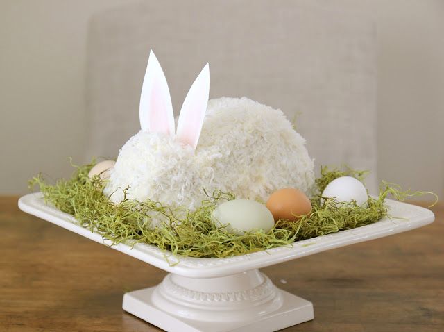 Beautiful Easter cake recipes: Coconut Bunny Cake at Everyday Occasions
