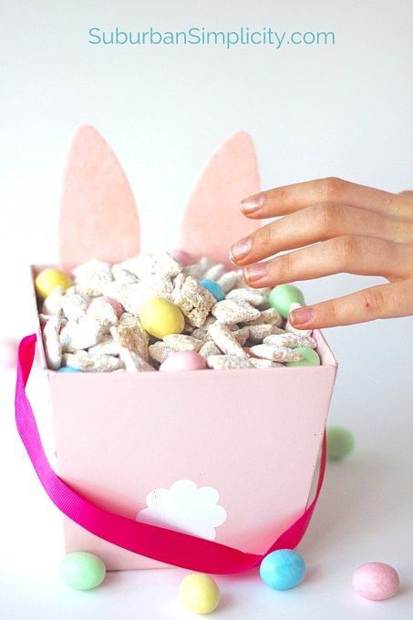 Cute and easy Easter treats kids can make themselves: Bunny Chow at Suburban Simplicity