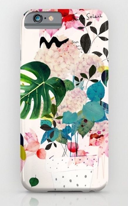 Floral phone cases for Mother's Day: Jane Soleil floral phone case by Danse de Lune