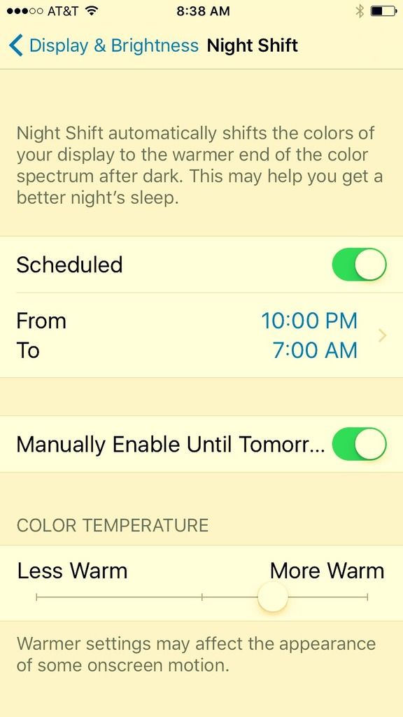 5 ways to help tweens and teens get better sleep: Night Shift for iOS | Cool Mom Tech
