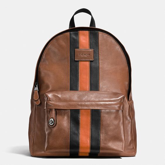 Cool father's day tech gifts for the laptop user who's not a briefcase guy: Varsity Style Leather Laptop Backpack 