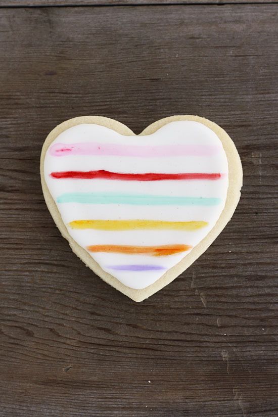 Painted Heart Sugar Cookies | Minted 