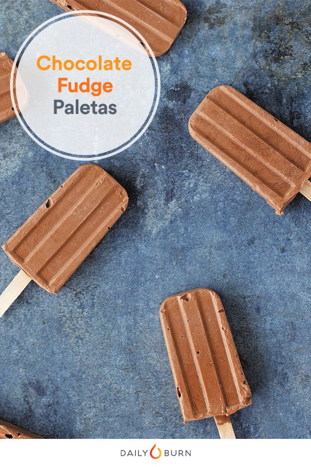 Healthy chocolate recipes to get your fix without guilt: Chocolate Fudge Paletas from the Nutrition Stripped cookbook featured on The Daily Burn | Photo by Katie Newburn