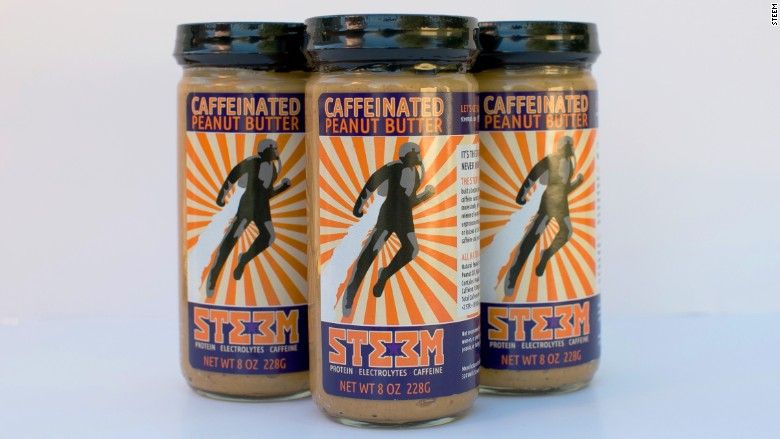 Steem Caffeinated Peanut Butter: More caffeine than a cup of coffee. Whoa! | Cool Mom Eats
