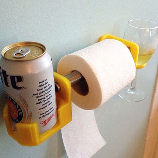 This toilet-paper and beer or wine (or beer and wine) holder is everything. | Cool Mom Eats