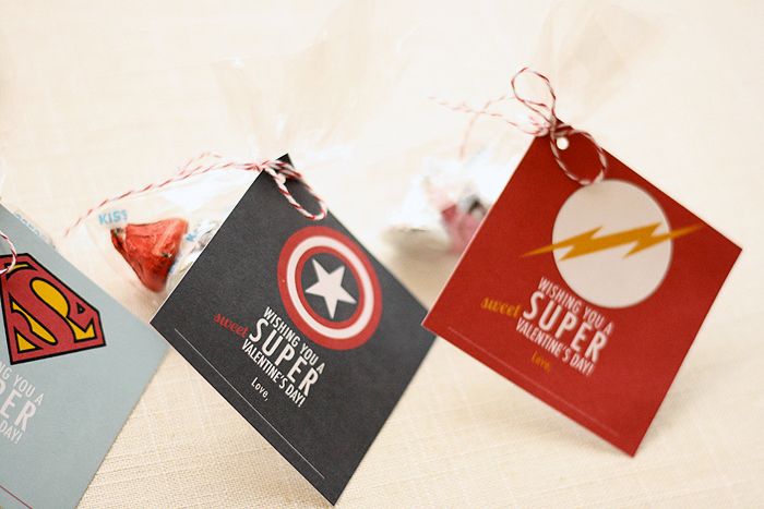 Valentine's Day cards for boys: Superhero Valentines by Ashlee Proffitt