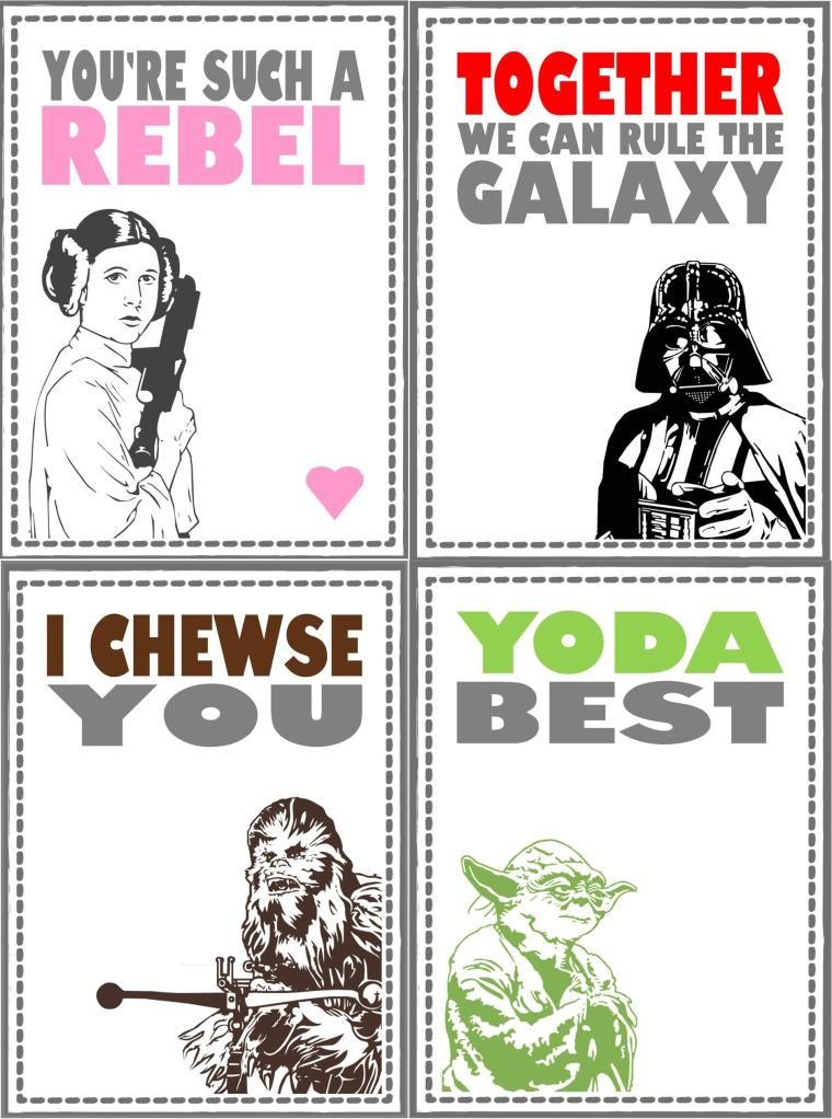 Valentine's Day cards for boys: Star Wars Valentines by Paper and Pastiche