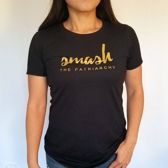 Galentine's Day gifts: Smash the Patriarchy tee from Brave New World Designs on Etsy
