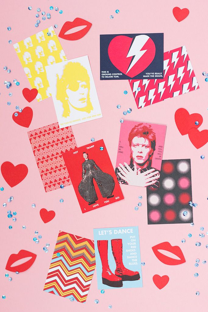 Free David Bowie valentines from The House That Lars Built