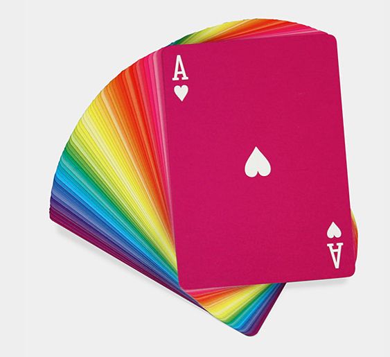 Cool museum store toys: Rainbow Playing Cards from MoMA