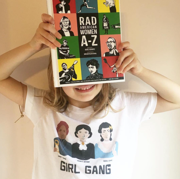 Cool historical t-shirts for kids: Girl Gang by Wee Rascals