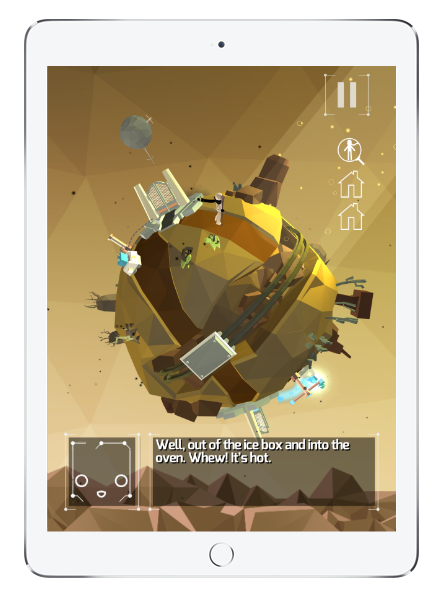 Save dying planets like this one in The Path to Luma free puzzle app 