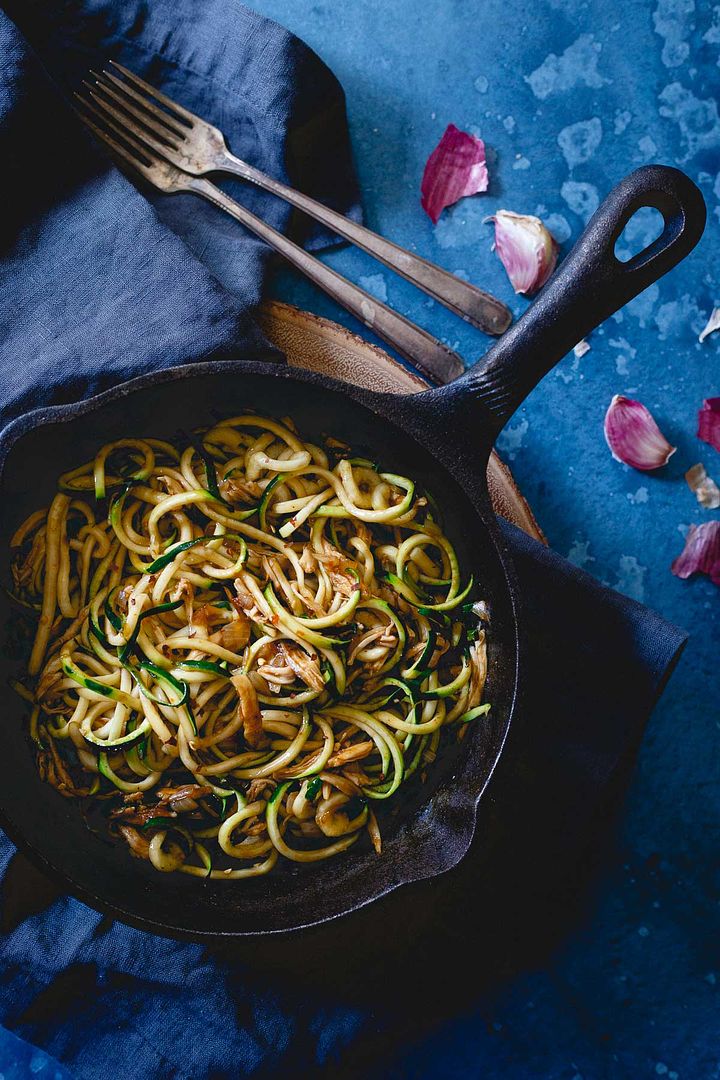 Cool Mom Eats weekly meal plan: Chinese Chicken Zoodles at Running Into the Kitchen