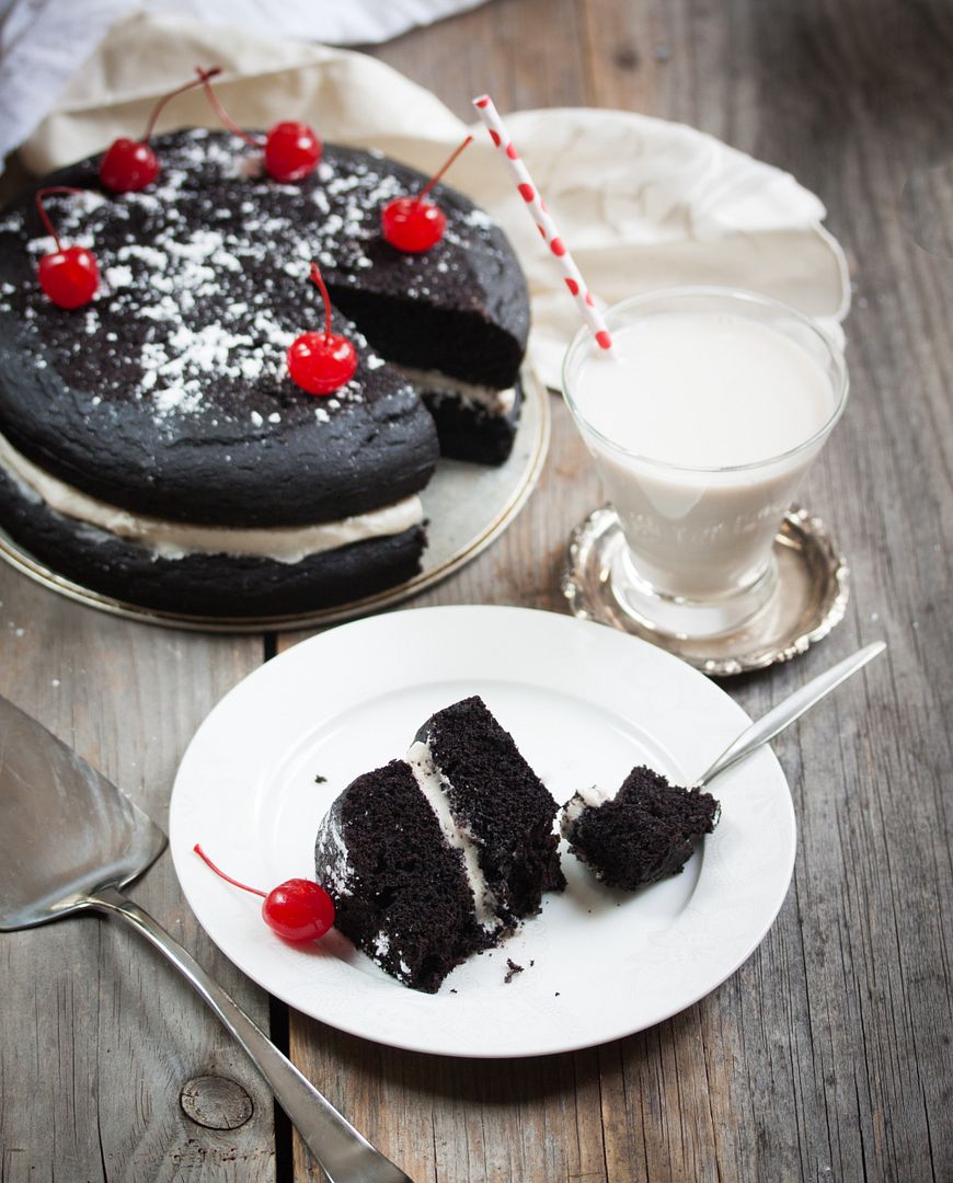 Recipes like this soy-, corn-, nut-, gluten-free Devil's Food Cake are what make Allyson Kramer's blog one of our favorites for allergy-friendly cooking | Cool Mom Eats