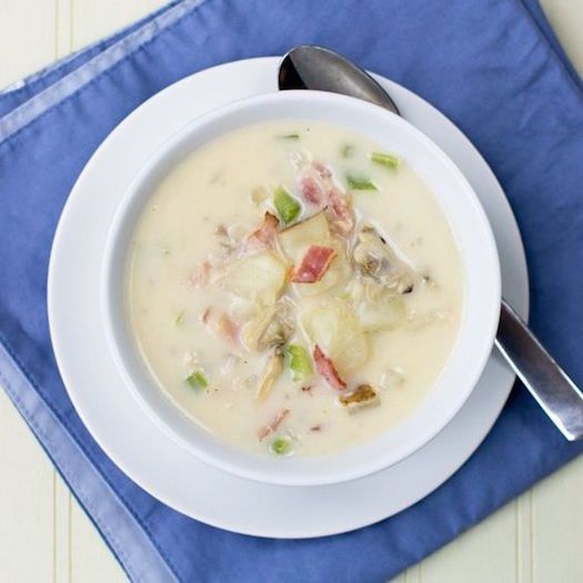 Best Super Bowl recipes to celebrate New England: 15-Minute New England Clam Chowder | Cook The Story 