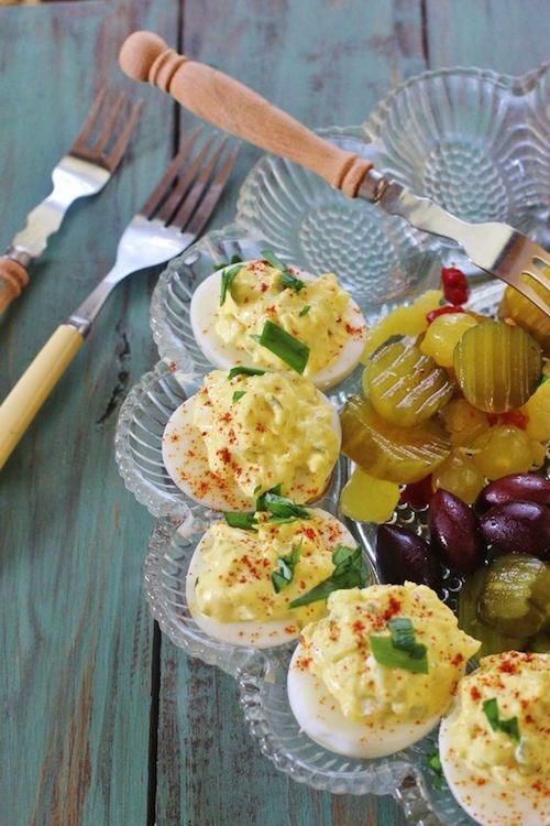 Best Super Bowl recipes to celebrate Atlanta: Southern Deviled Eggs | Syrup and Biscuits
