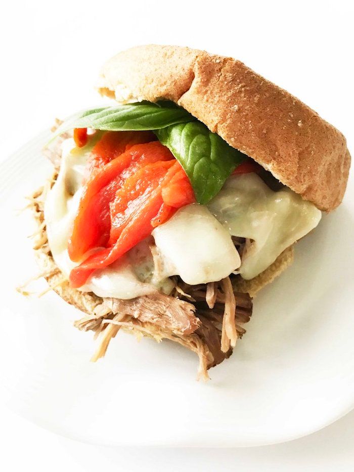 Family friendly dinners under 500 calories: These yummy Italian Beef Sandwiches at The Skinny Fork are surprisingly low-cal.
