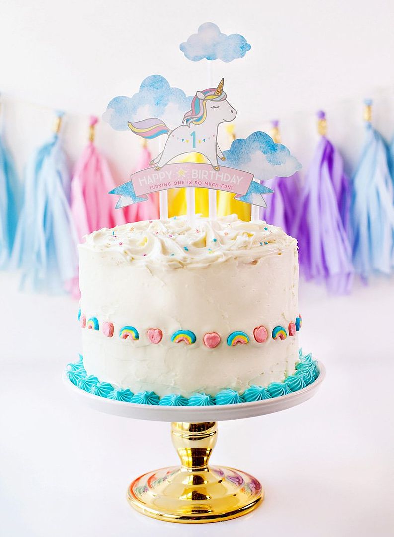 Easy unicorn party recipes: Unicorn Rainbow Cake at Fisher Price
