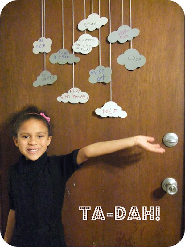 MLK Day crafts for kids: Dream Clouds at The Brilliant Crafty Type