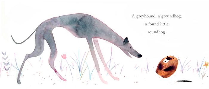 We're enjoying A Greyhound, a Groundhog by Emily Jenkins and Chris Appelhans.