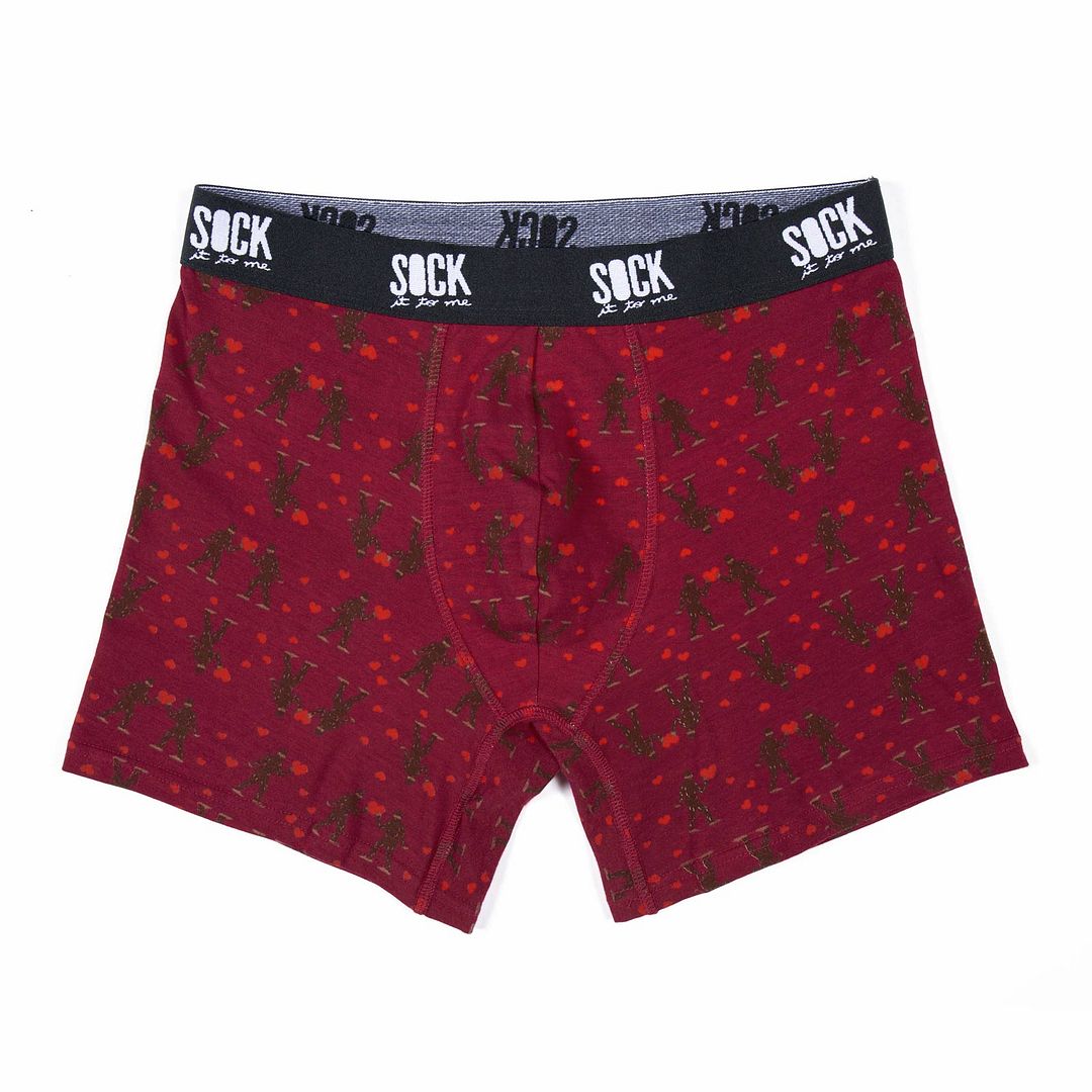 Inexpensive Valentine's Day gifts for him: Sasquatch Valentine Underwear | Sock It To Me